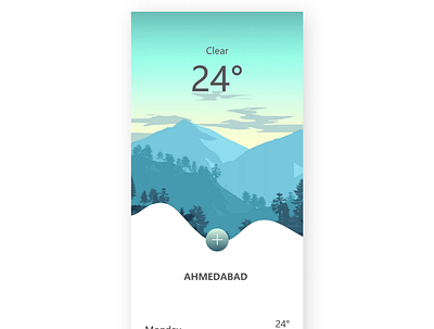 Weather app design adobexd app branding design graphic design illustration minimal ui vector web