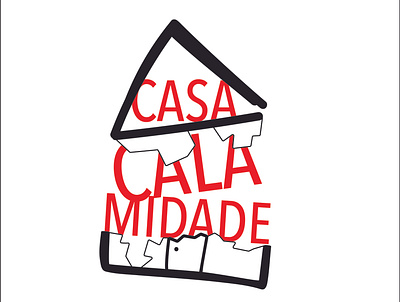 Logo Casa Calamidade branding design flat graphic design illustration illustrator logo minimal typography vector