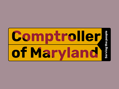 Comptroller of Maryland Logo Design figma logo umd university of maryland