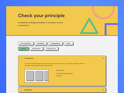 A resource for quickly accessible design principles figma flat design neubrutalism ui webapp