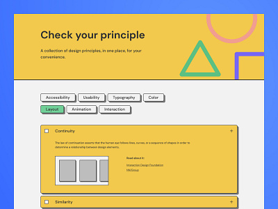 A resource for quickly accessible design principles