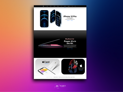 Redesign landing page Apple