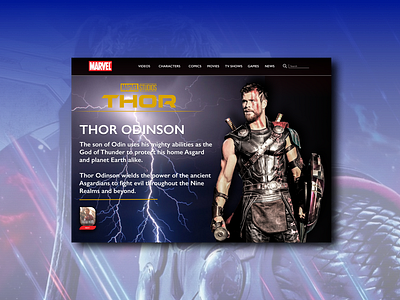 THOR CHARACTER PAGE