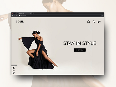 Soul Fashion brands fashion fashionbrand minimalstyle soul uidesign ux uxdesign webdesign webdesigner