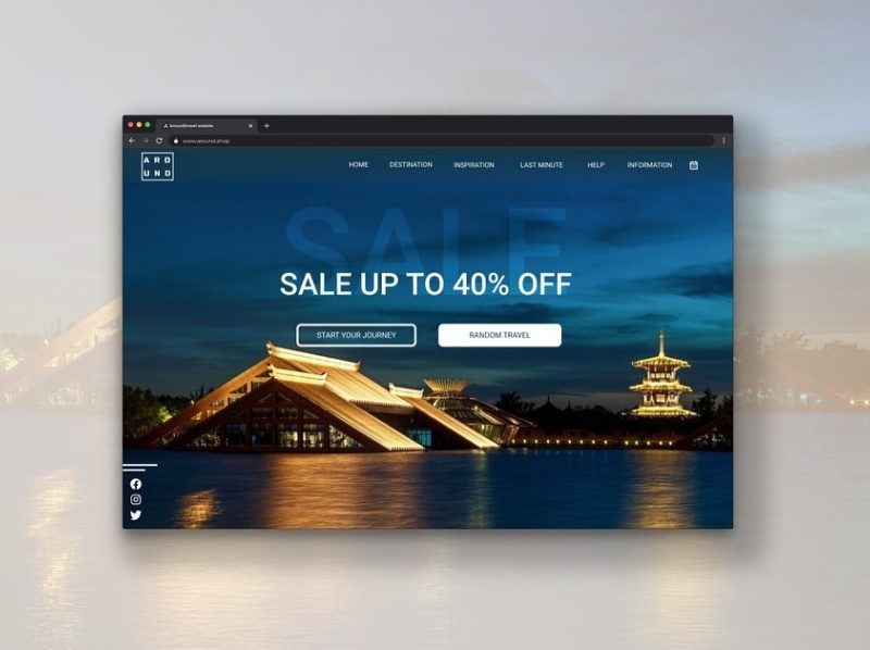 Around Website by Mario on Dribbble