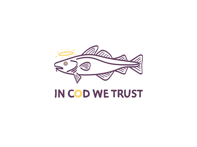 IN COD WE TRUST brand brand identity branding creative design graphic graphicdesign graphicdesigner illustration illustrator logo logodesigner logodesigns logoinspiration logoinspirations logomaker logos logotype marketing photoshop