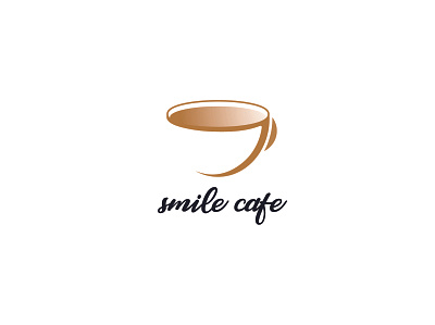 smile cafe brand branding design logo logo design logodesign logodesigner logos logotype vector