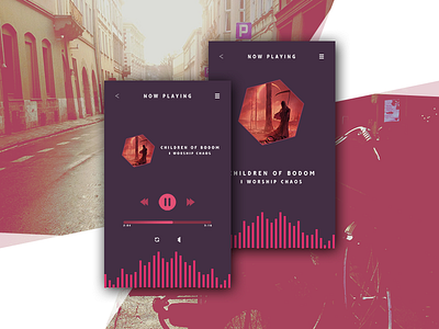 Music Player 2 bodom children late mockup music of photoshop player screens ui upload