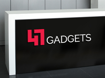 47 Gadgets 3d 47 gadgets logo logotype mockup typography