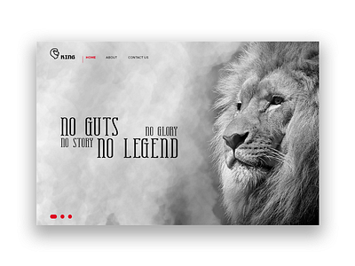 King carousel layout lion logo new typography ui ux visual