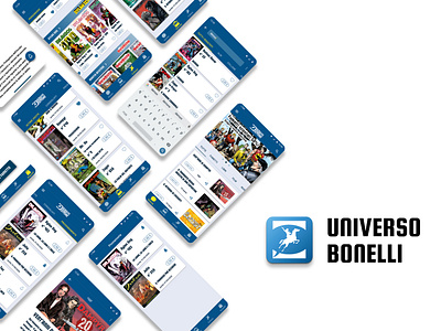 Universo Bonelli - UX/UI design personal project interface mockup ui ux