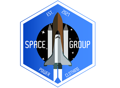 Space Badge Logo Vector badge blue branding logo logo design space spacex vector vector illustration