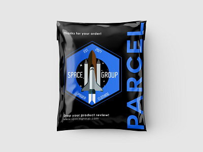 Space Group - Parcel Shipping Bag Mock-up