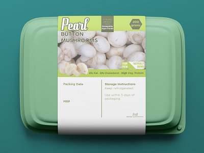 Pearl Mushrooms - Food Box Mock-up
