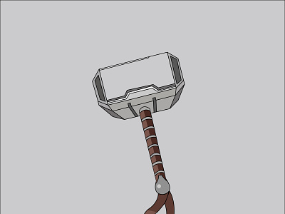 Thor's Mjolnir - Vector Illustration godofwar graphicdesign hammer marvel marvel studios marvelcomics mjolnir thor