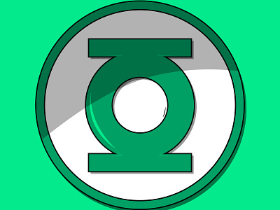 Green Lantern's Symbol - Vector Illustration dccomics dceu graphicdesign green lantern logo design vector illustration vectorart