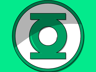 Green Lantern's Symbol - Vector Illustration