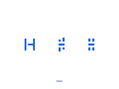 H for Hanatex brand design figma logo
