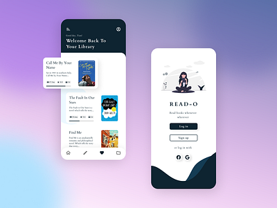 Book App | A Mobile UI Design app app design design flat interface minimal minimalism mobile ui uidesign uiux ux uxdesign