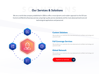 Services and Solutions - Sneak Peek color design illustration ui ux web design