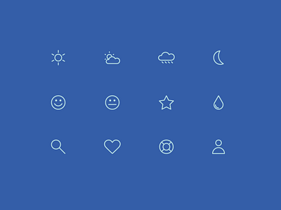 wetly app icon set icon design icon set iconography icons ui weather app weather forecast weather icon