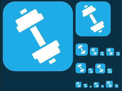 Fitness Training Icon app fitness flat icon ios training ui