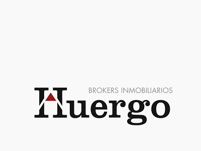 Huergo brokers design graphicdesign logo minimal modern realstate