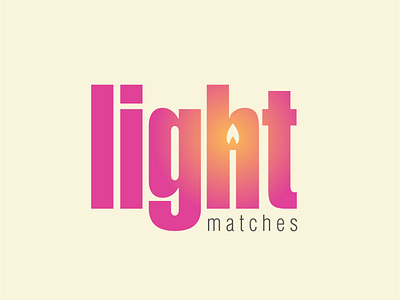 Light logo 30daychallenge design graphicdesign illustrator light logo logochallenge matches vector