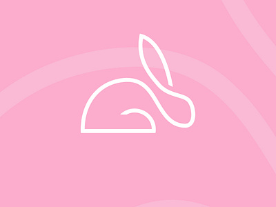 White rabbit 01 design flat graphicdesign illustration illustrator logo minimal modern monoline vector