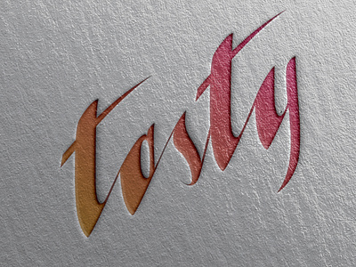 tasty design graphicdesign illustrator lettering logo modern typography vector wordmark