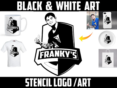 black and white vector face portrait logo and stencil logo black and white black and white logo black logo expert black portrait logo clean stencil face portrait logo illustration logo logo design stencil art stencil design stencil expert stencil logo stencil vector vector vector art