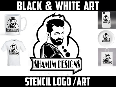 black and white vector face portrait logo and stencil logo black and white black and white logo black logo expert black portrait logo clean stencil design face portrait logo illustration logo logo design stencil art stencil design stencil expert stencil logo stencil vector vector vector art