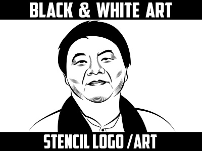 black and white vector face portrait black and white black and white logo black logo expert black portrait logo clean stencil face portrait logo illustration logo logo design stencil art stencil design stencil expert stencil logo stencil vector vector vector art