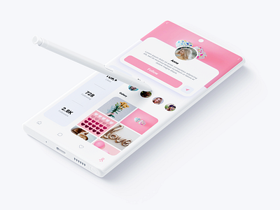 User Profile Concept (Theme 1) app app design branding interface design mobile design social media design ui ui design uiux ux ux design visual design