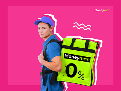 AD concept | MoneyMan bank banner branding delivery design figma fintech graphic design банк баннер доставка креатив реклама