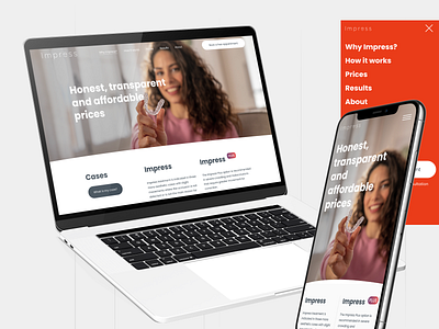 Dental clinic UX/UI | Impress