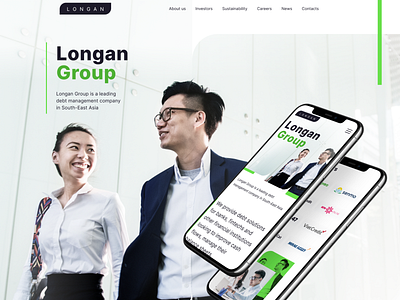 Brand identity, UI design and prototyping | Longan Group