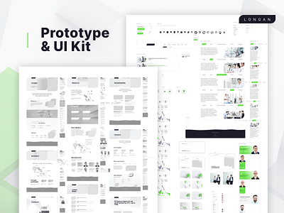 Brand identity, UI design and prototyping | Longan Group