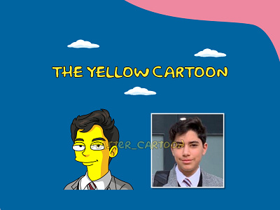 Hansome boy with simpson style animation design cartoon cartoonworld christmas cute funny illustration mastercartoon ui yellowme