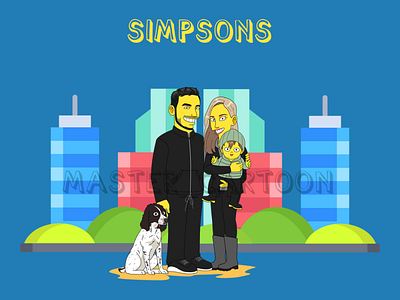 CUSTOM SIMPSON 2d art cartoon illustration simpson