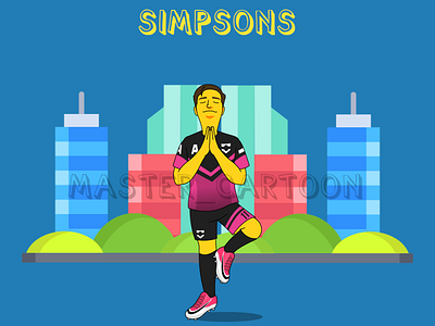 CUSTOM SIMPSON STYLE 2d art cartoon illustration logo simpson