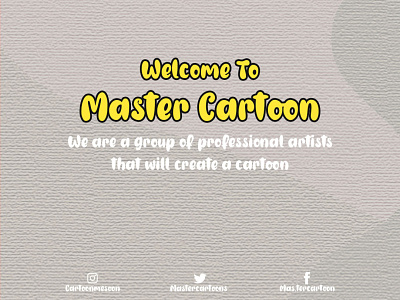 INTRODUCE MASTER CARTOON animation branding cartoon cartoonworld cute design funny illustration logo ui