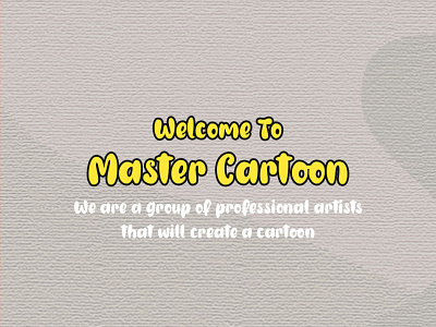 INTRODUCE WE ARE MASTER CARTOON^^ animation branding cartoon cartoonworld cute design funny illustration logo ui