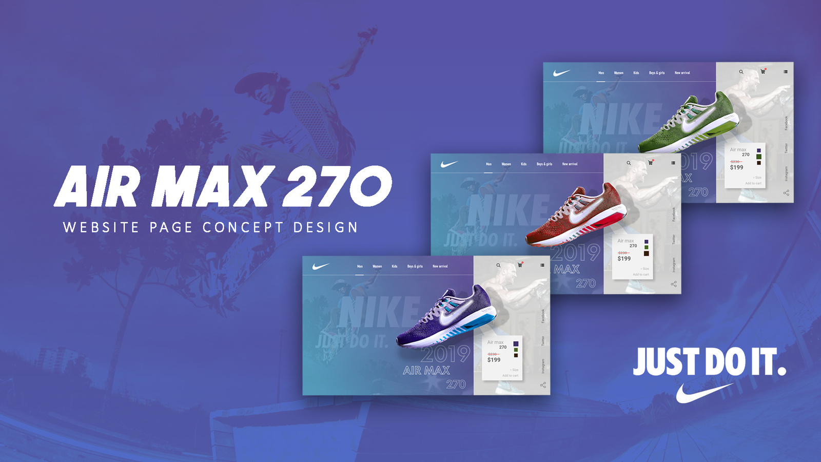 Nike website concept design by Tasrash on Dribbble