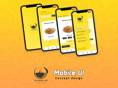 The Dinner Cafe Mobile UI (concept design)