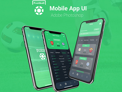 Football Live score Mobile UI