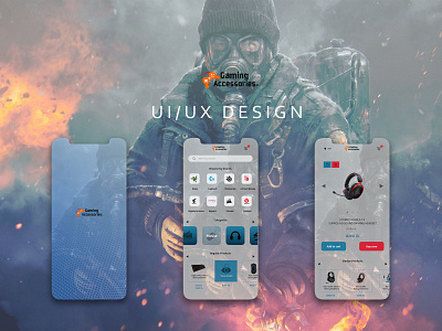 Gaming accessories mobile app app design design ui ux