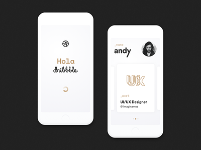 ¡Hola Dribbble! app bogota debut design hello hola ios iphone mobile ui ux