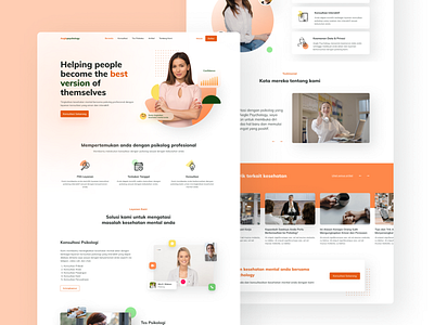 PSYCHOLOGY CONSULTATION WEBSITE UI DESIGN