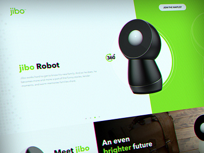 Jibo Robot clean design interface jibo minimal redesign responsive ui user ux webdesign wip